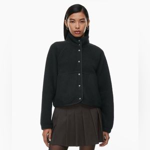 Aritzia Black Fleece Jacket